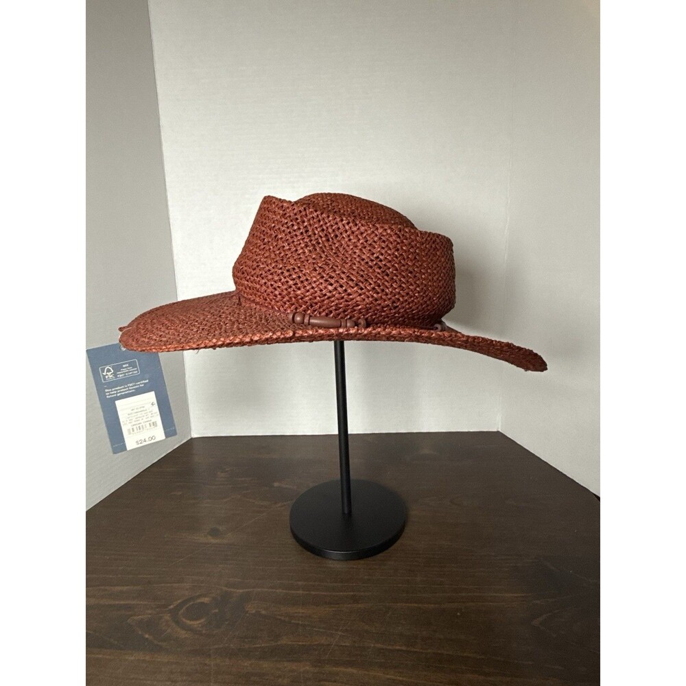 NWT UNIVERSAL THREAD CO. STRAW HAT RUST Color HW44609JL-1 New With Tags - Picture 3 of 6